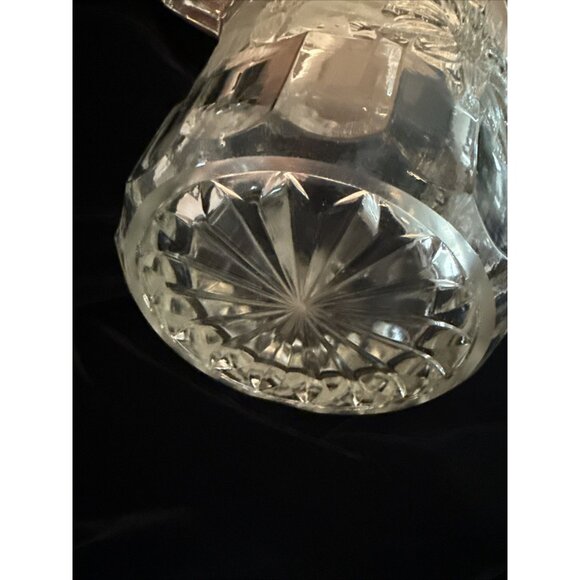 Rare Champagne Ice Bucket Sunflower Motif Heavy Crystal Glass. - Picture 13 of 13